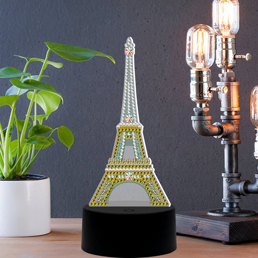 Diamond Painting Staande Lampje – Eiffeltoren