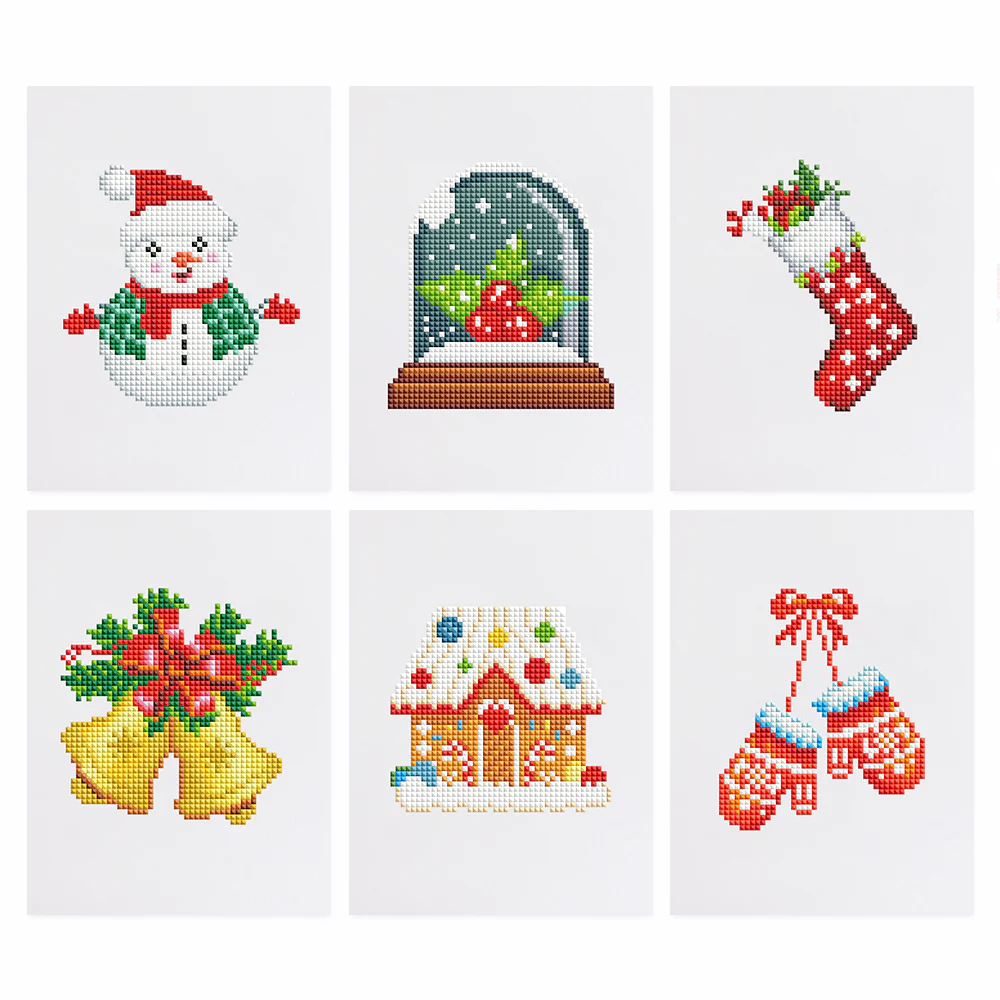 6 Mini Diamond Paintings – Kerstmis