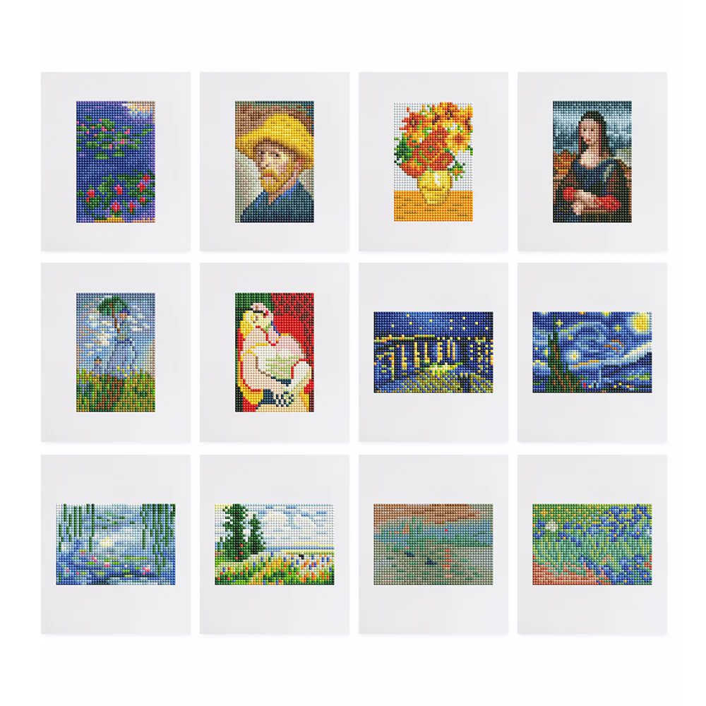 12 Mini Diamond Paintings – Oude Meesters