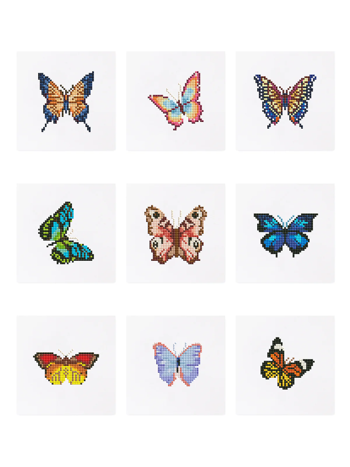 9 Mini Diamond Paintings – Vlinders