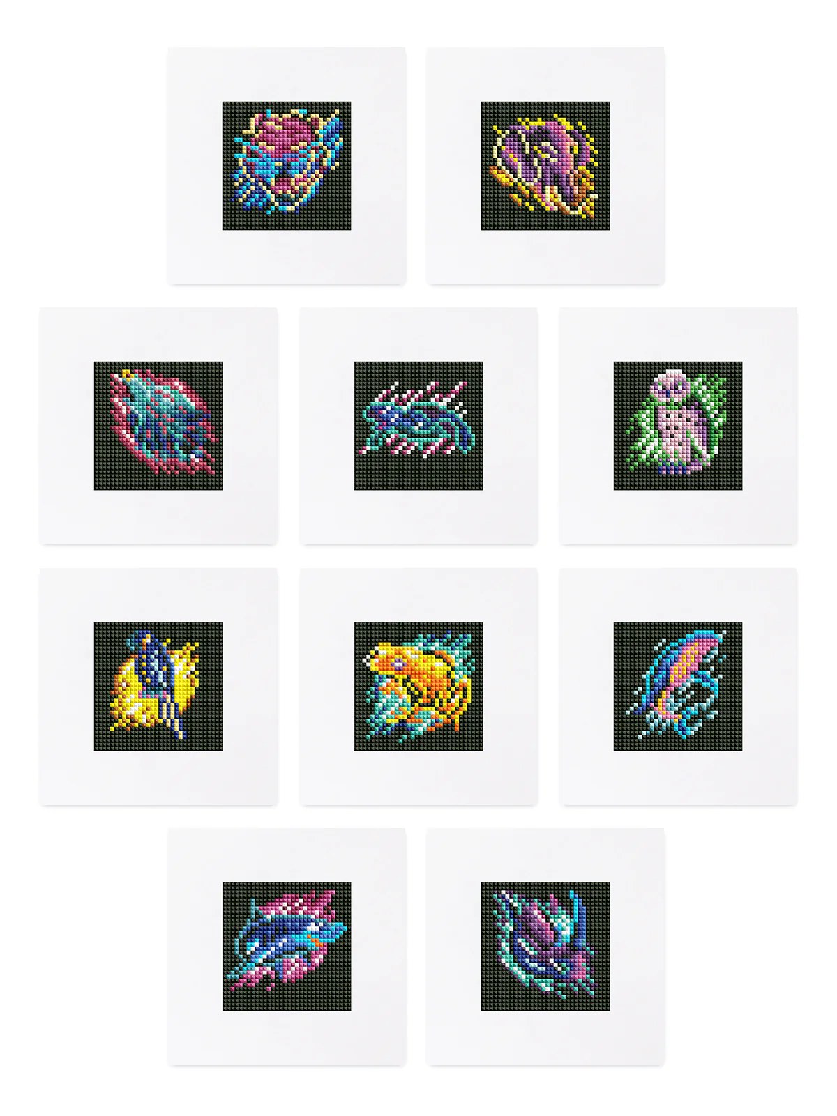 10 Mini Diamond Paintings – Dieren