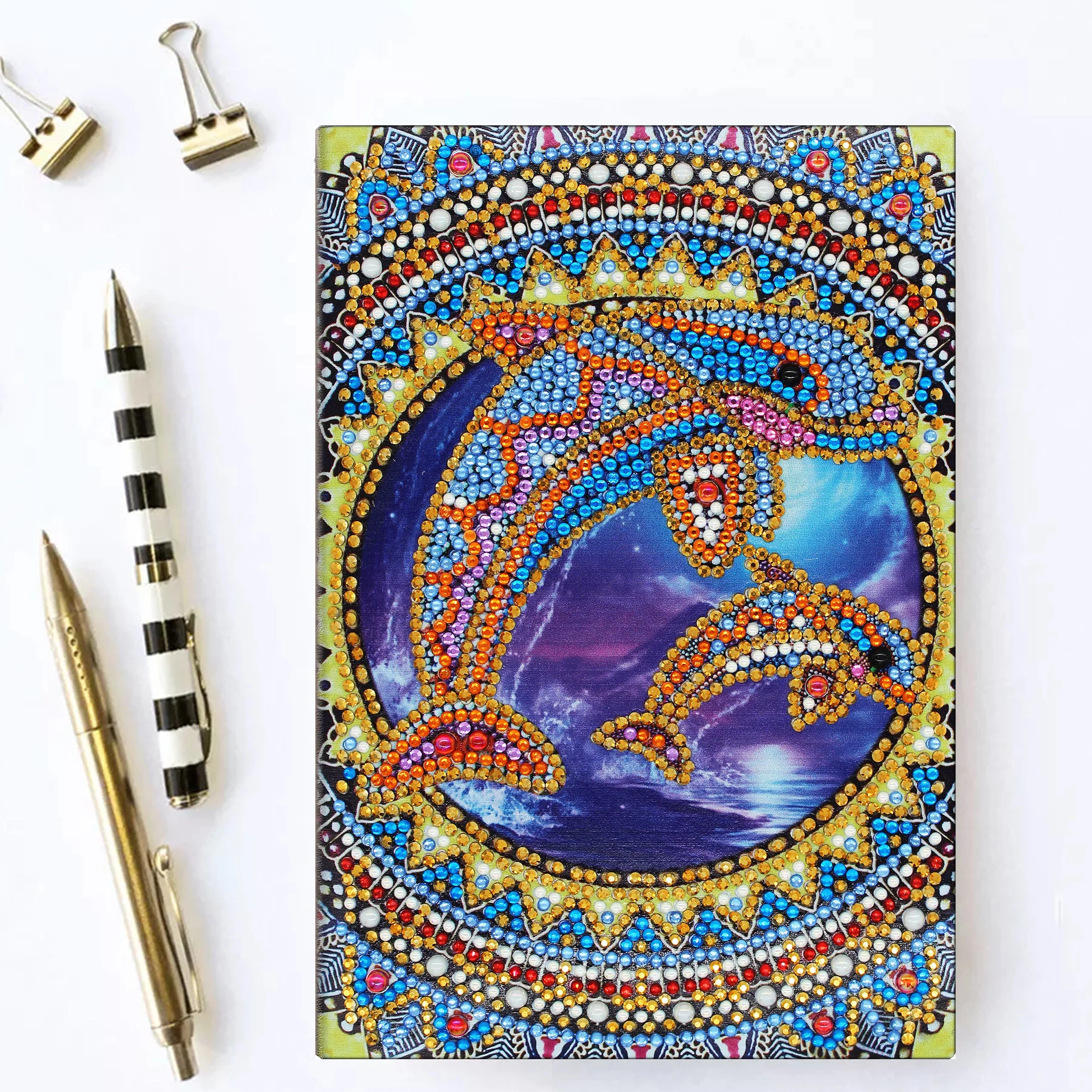 Diamond Painting Notitieboek – Dolfijnen