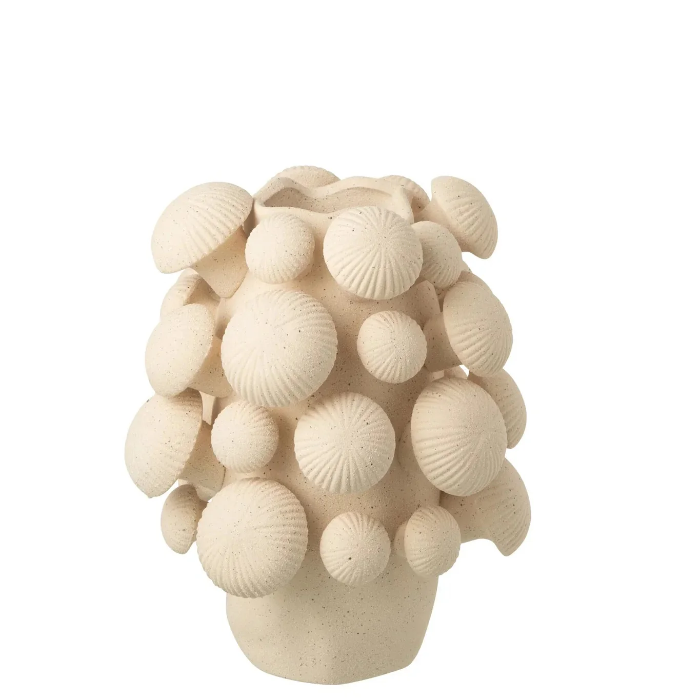 Vaas – Paddenstoelen – Klei – Beige – S