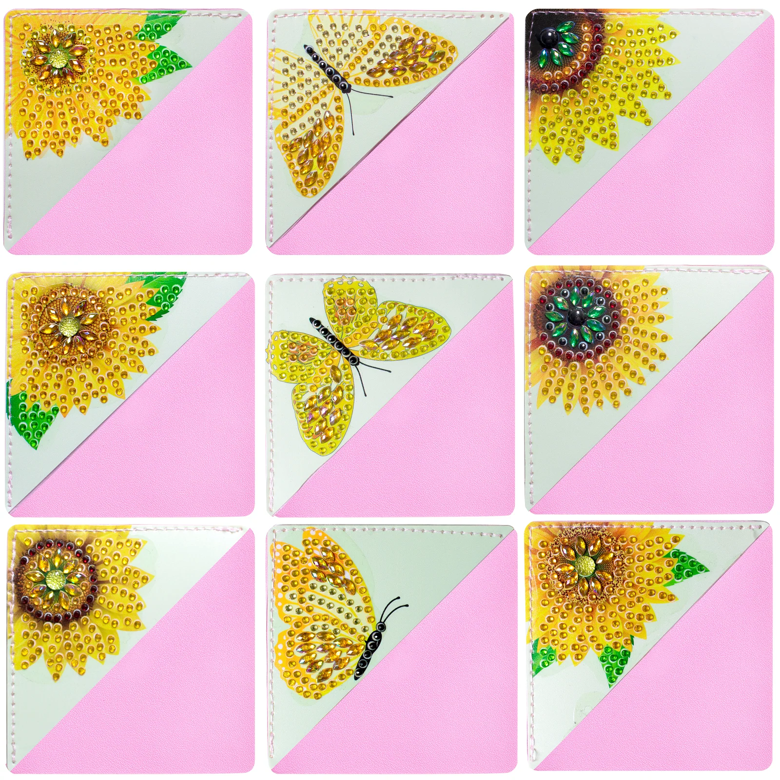 Diamond Painting Hoek Boekenleggers – Zonnebloemen & Vlinders Diamond Painting Hoek Boekenleggers – Zonnebloemen & Vlinders