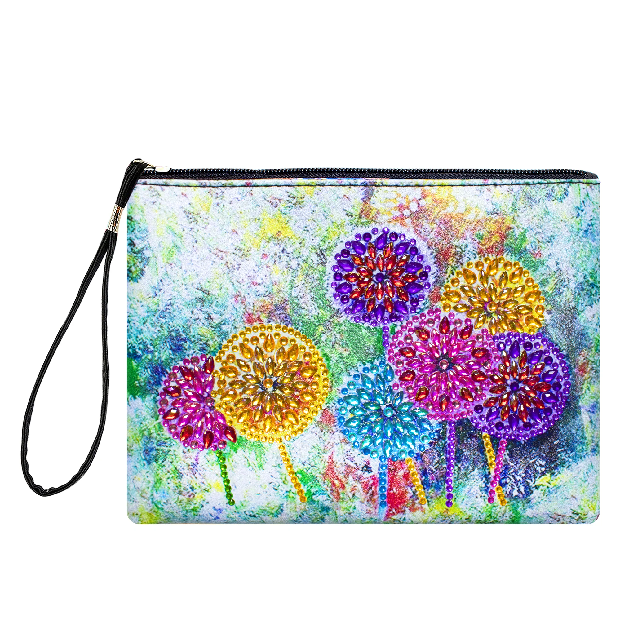 Diamond Painting Etui – Gekleurde Paardenbloemen Diamond Painting Etui – Gekleurde Paardenbloemen