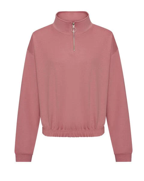 Zipped sweater – Roze – volwassenen – (ontwerp naar keuze)