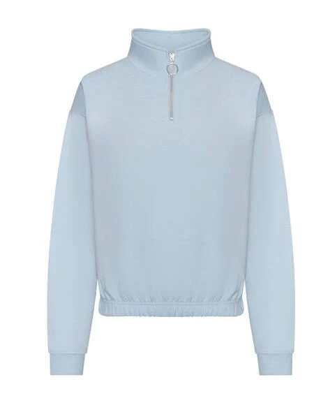 Zipped sweater – Lichtblauw – volwassenen – (ontwerp naar keuze)