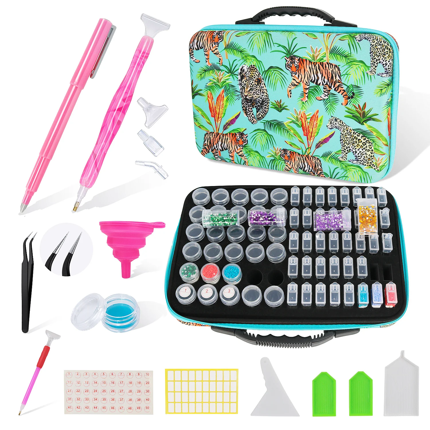 Tijger Opbergkoffer met Accessoires