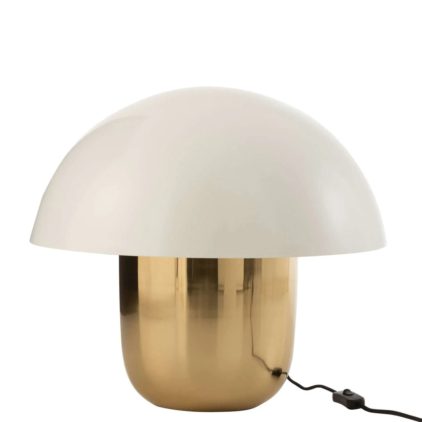 Lamp – Paddenstoel – Ijzer – Wit/- Goud – L