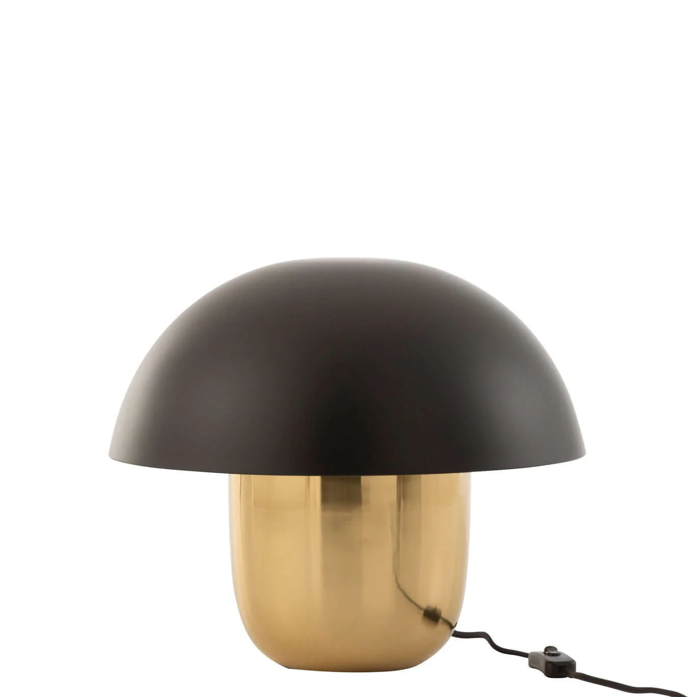 Lamp – Paddenstoel – IJzer – Zwart/ Goud – S