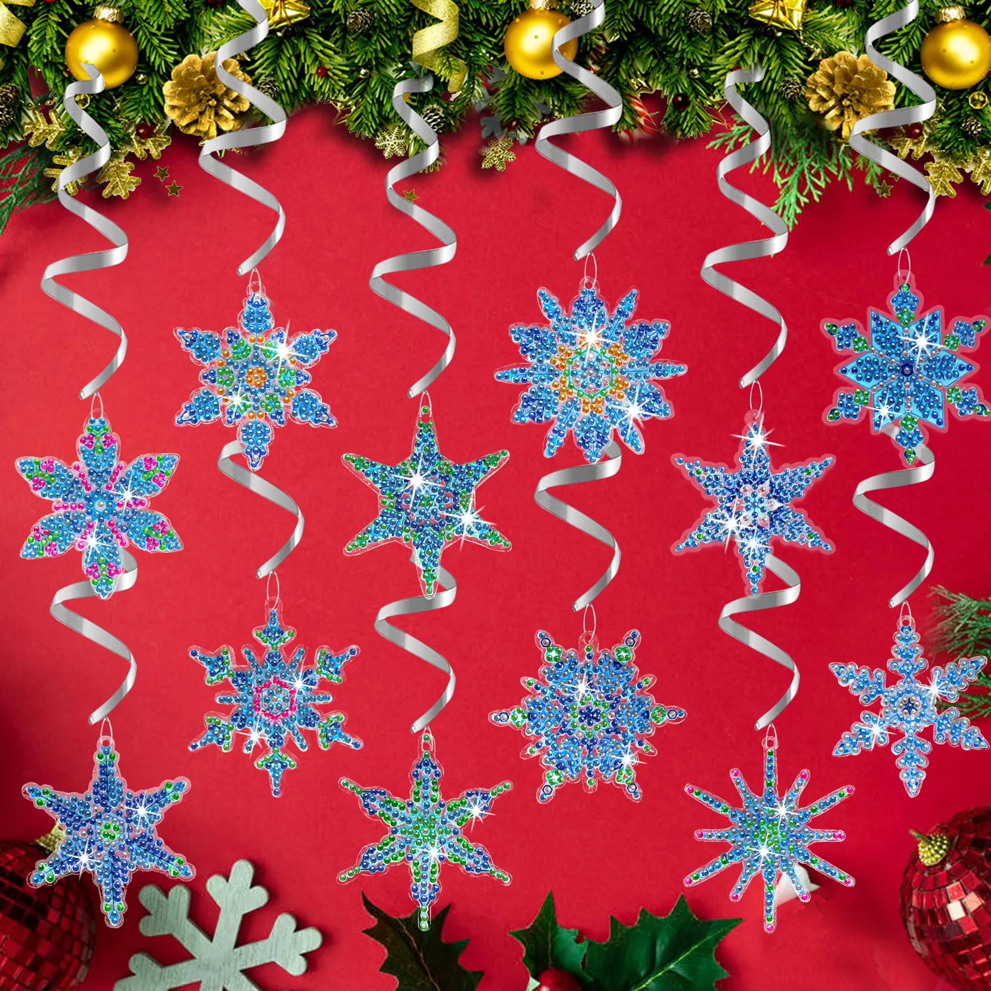 Diamond Painting Kerst Spiralen – Sterren