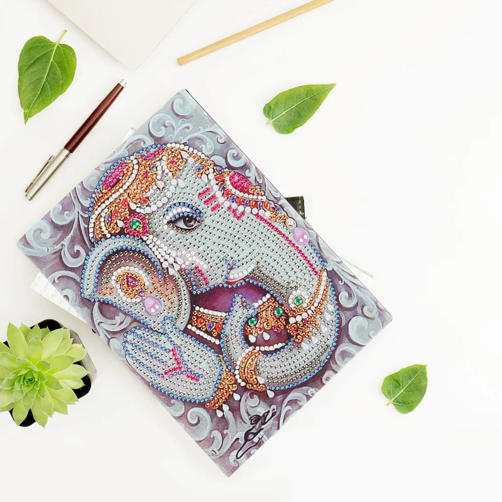 Diamond Painting Notitieboek – Olifant
