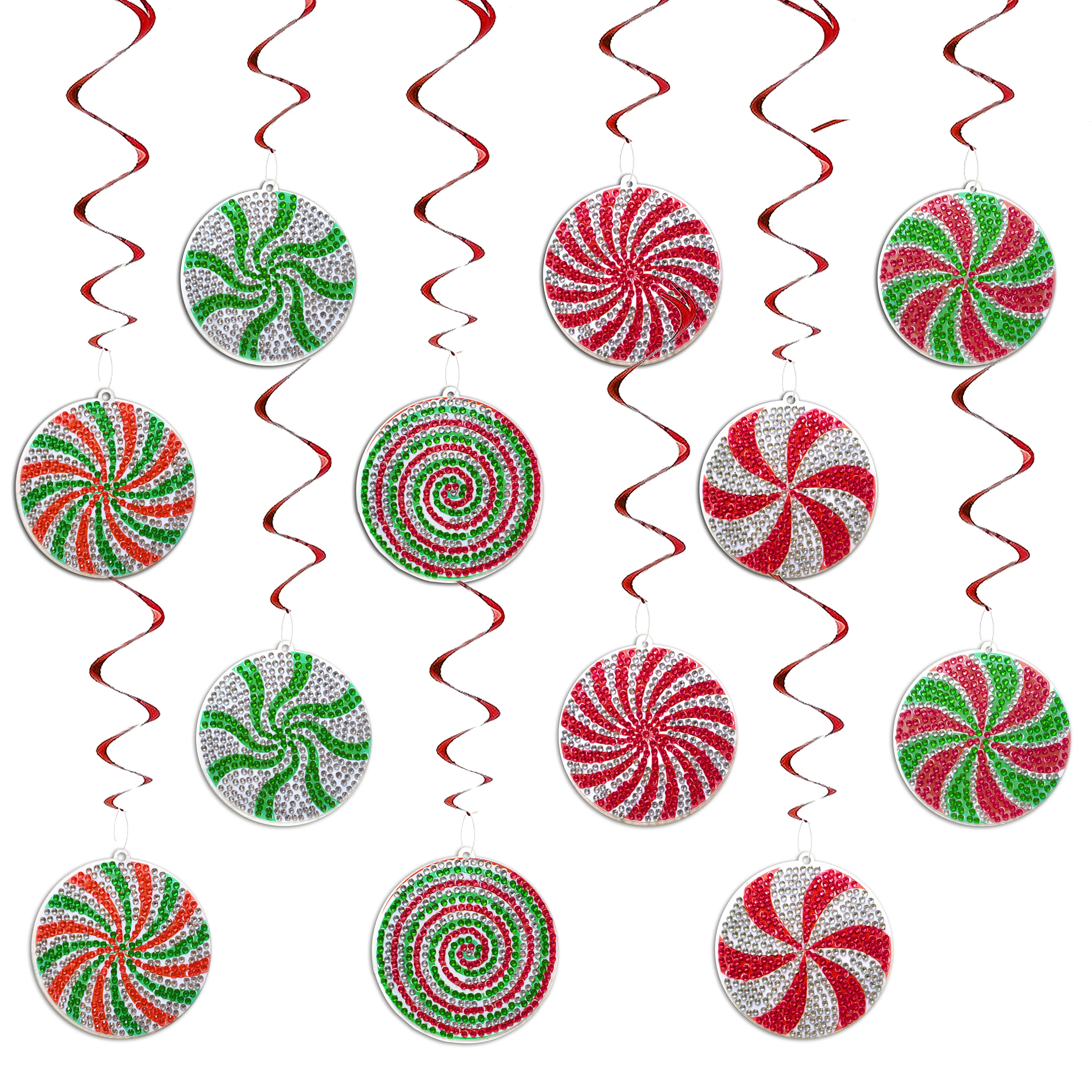 Diamond Painting Kerst Spiralen – Snoepjes