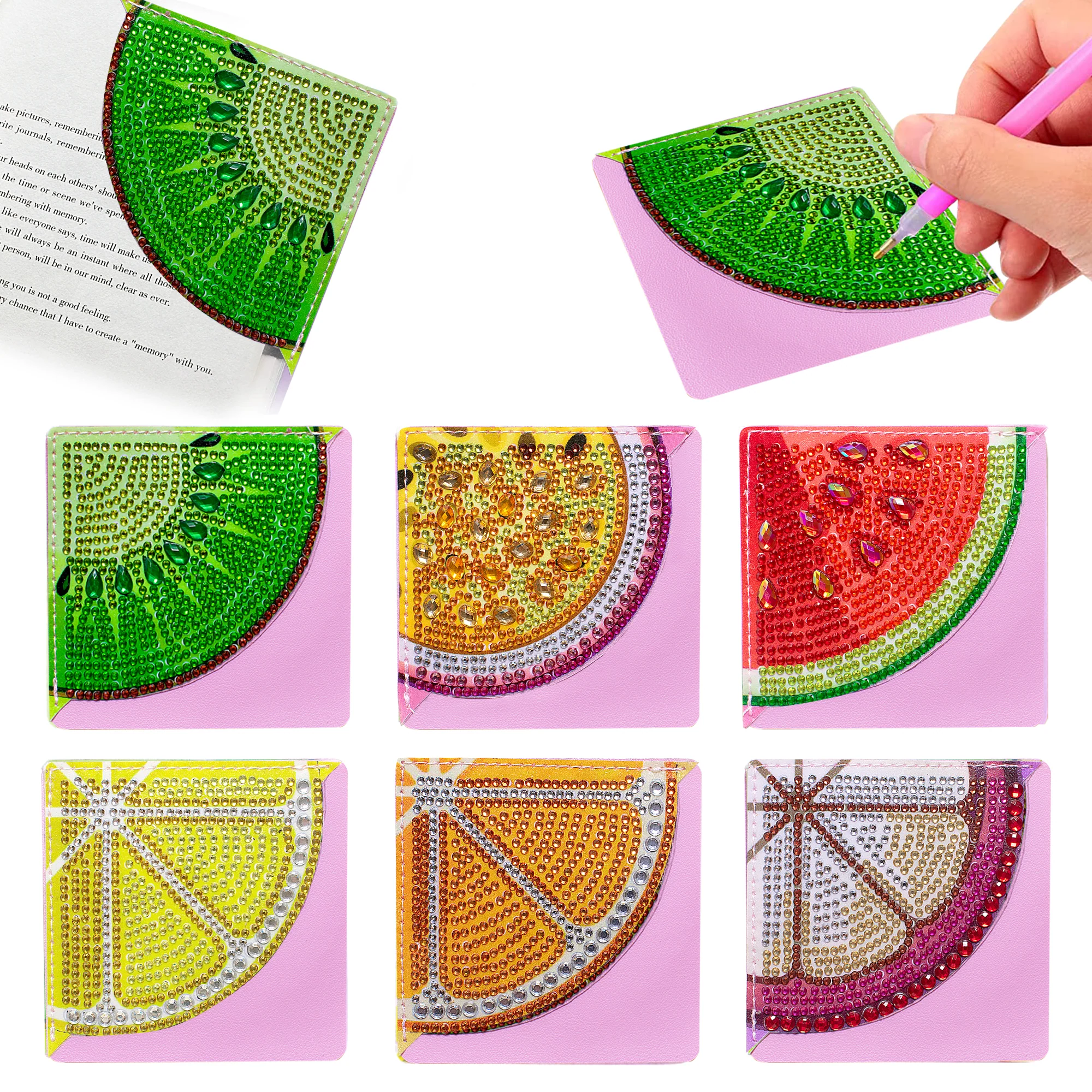 Diamond Painting Hoek Boekenleggers – Fruit Diamond Painting Hoek Boekenleggers – Fruit