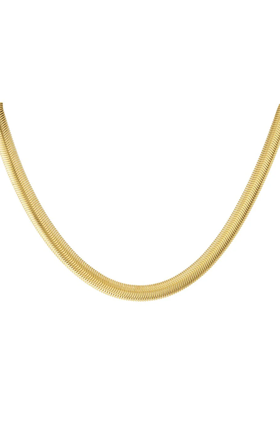 Ketting plat – goud, zilver