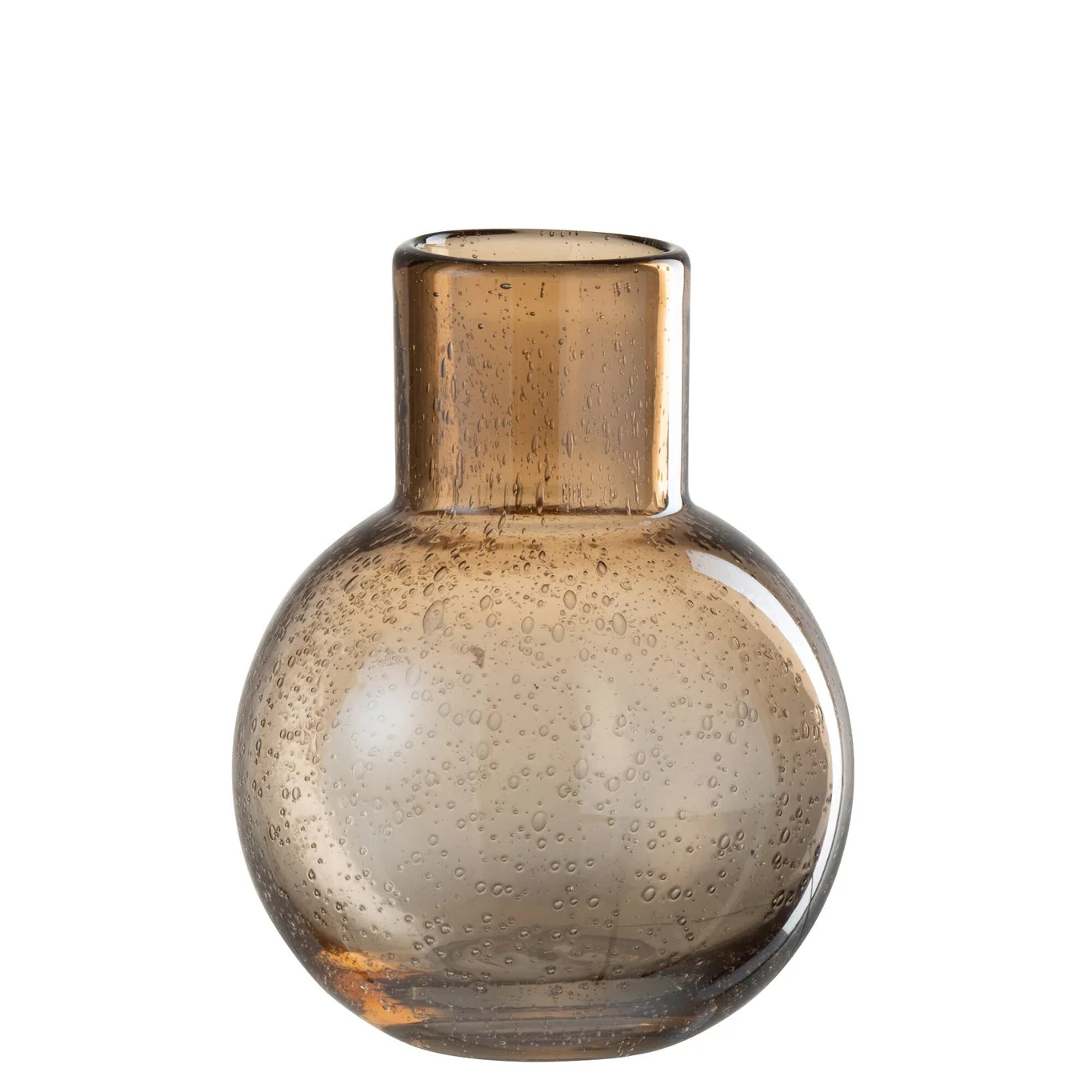 Vaas – Bol – Met Hals – Glas – Amber – S