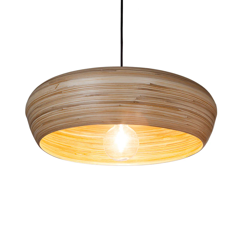 Bamboe hanglamp ‘UFO’