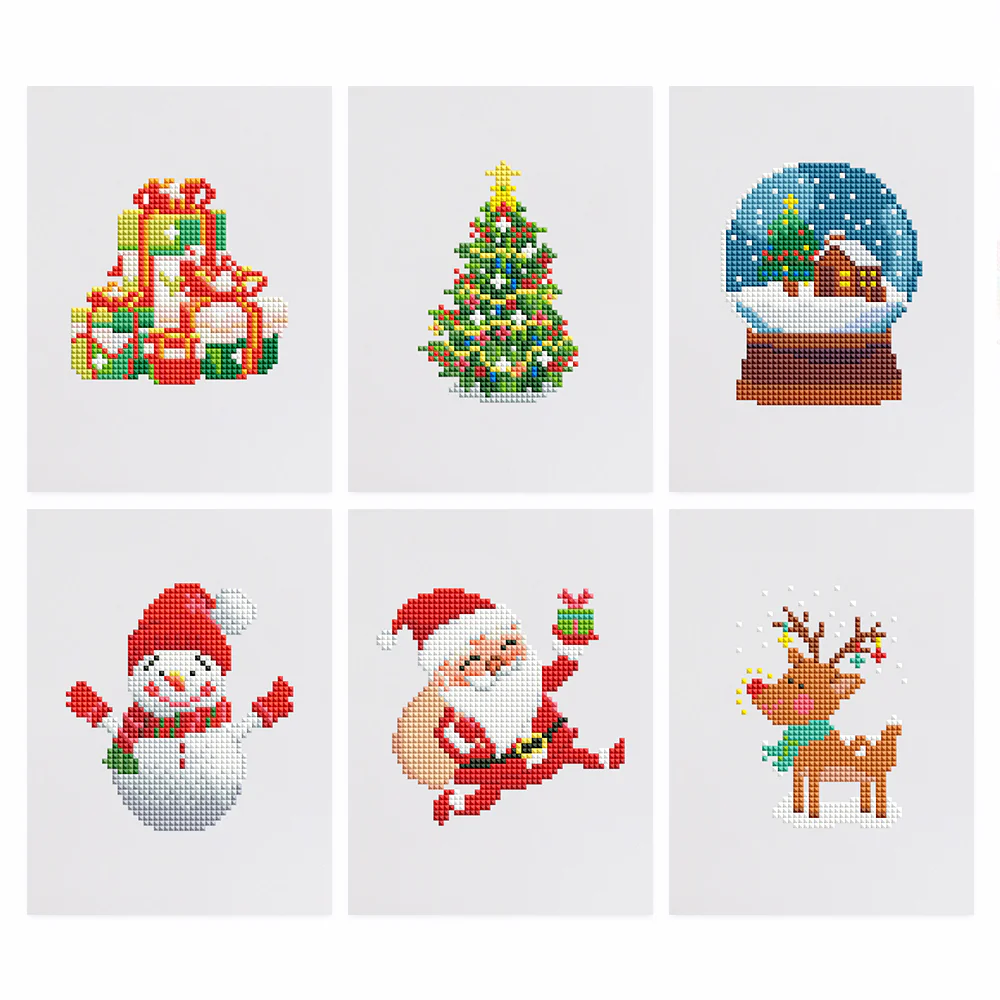 6 Mini Diamond Paintings – Kerst