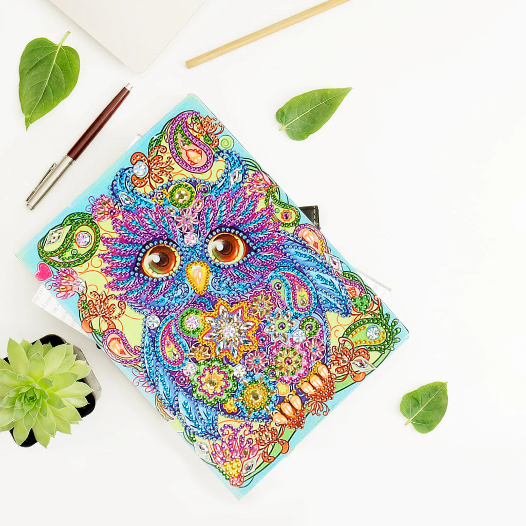 Diamond Painting Notitieboek – Uil