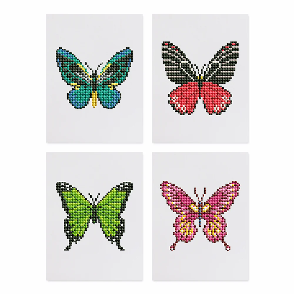 4 Mini Diamond Paintings – Vlinders