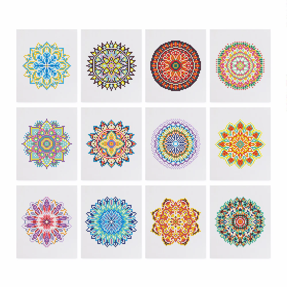 12 Mini Diamond Paintings – Mandala’s