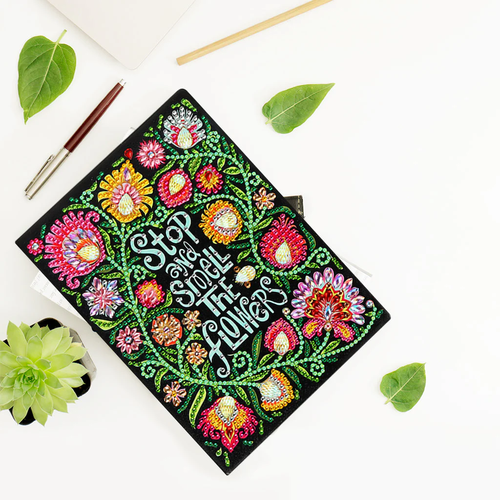 Diamond Painting Notitieboek – Bloemen