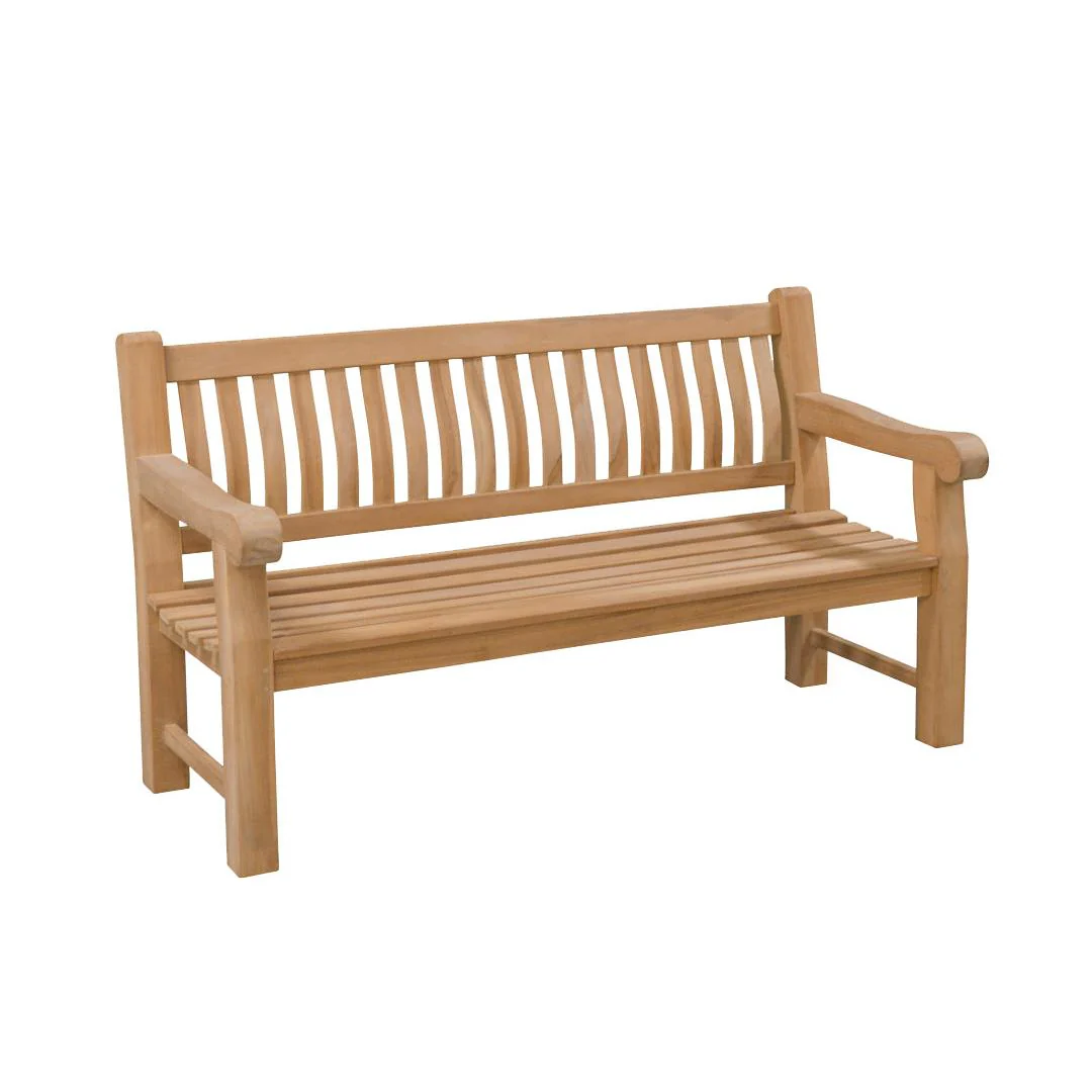 3-zitsbank Patrick Fat Teakhout Naturel hout 166×50 cm 3-zitsbank Patrick Fat Teakhout Naturel hout 166×50 cm