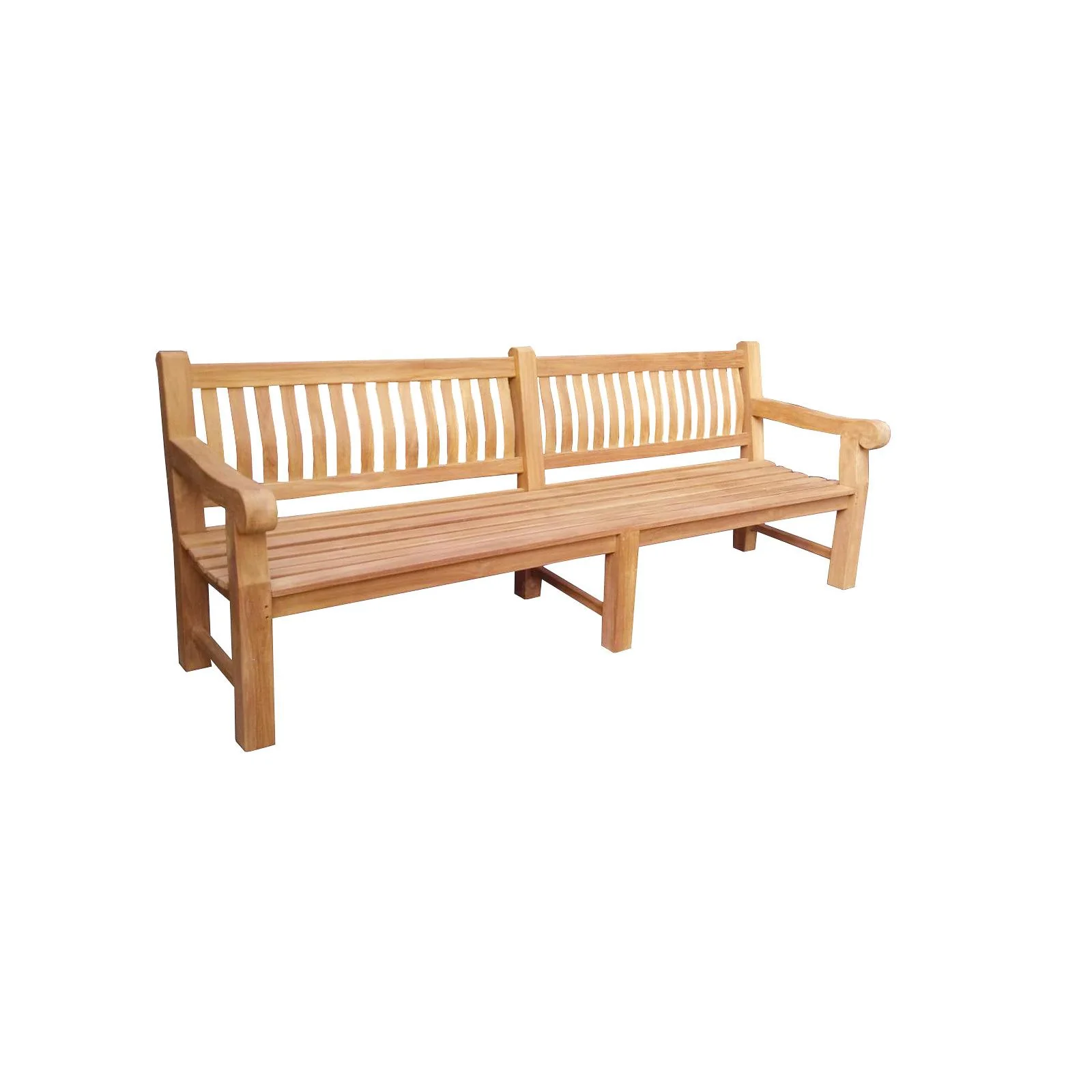3-zitsbank Patrick Fat Teakhout Naturel hout 250×50 cm 3-zitsbank Patrick Fat Teakhout Naturel hout 250×50 cm