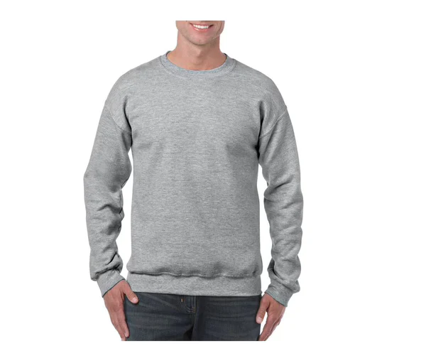 Sweater – Lichtgrijs gemeleerd – volwassenen – (ontwerp naar keuze)