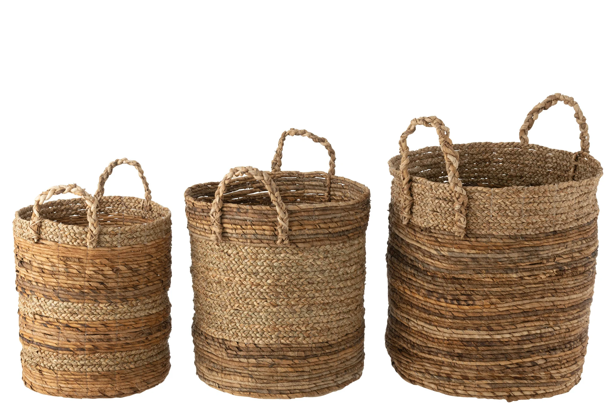 Manden – Lucie – Raffia – Naturel – Set van 3