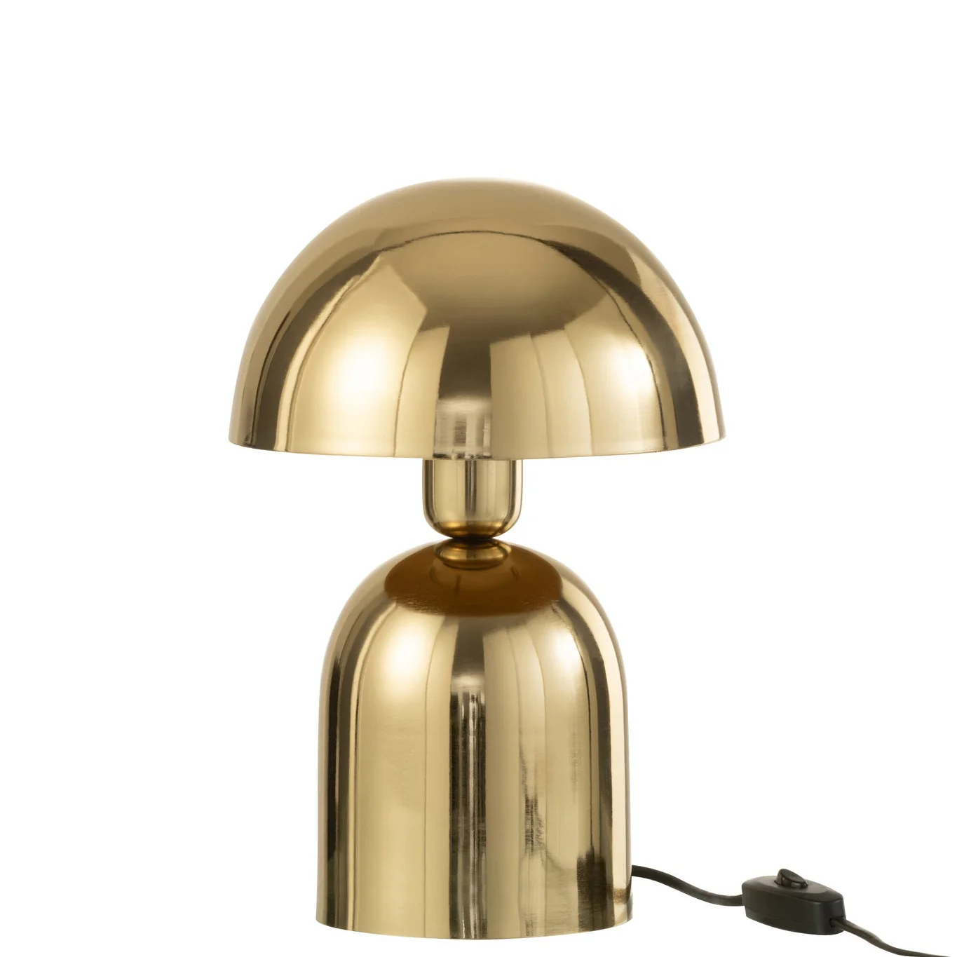 Lamp – Paddenstoel – Metaal – Blinkend Goud – 20x30cm