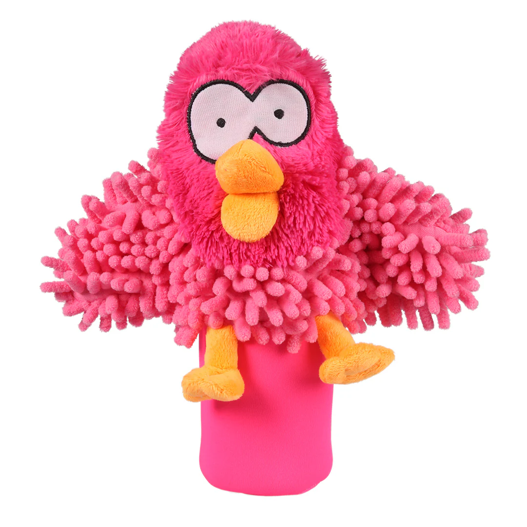 Coockoo Oohoo bottle squeaker Roze Coockoo Oohoo bottle squeaker Roze