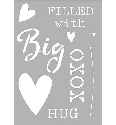 Sjabloon Vintage 03 – Filled with big love hug