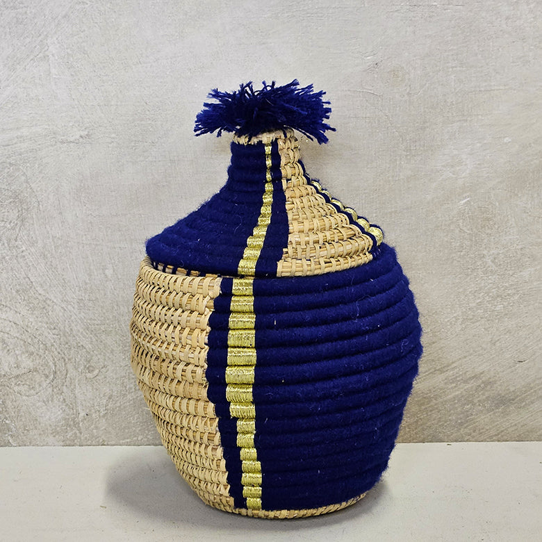 Berbermand – blauw/naturel