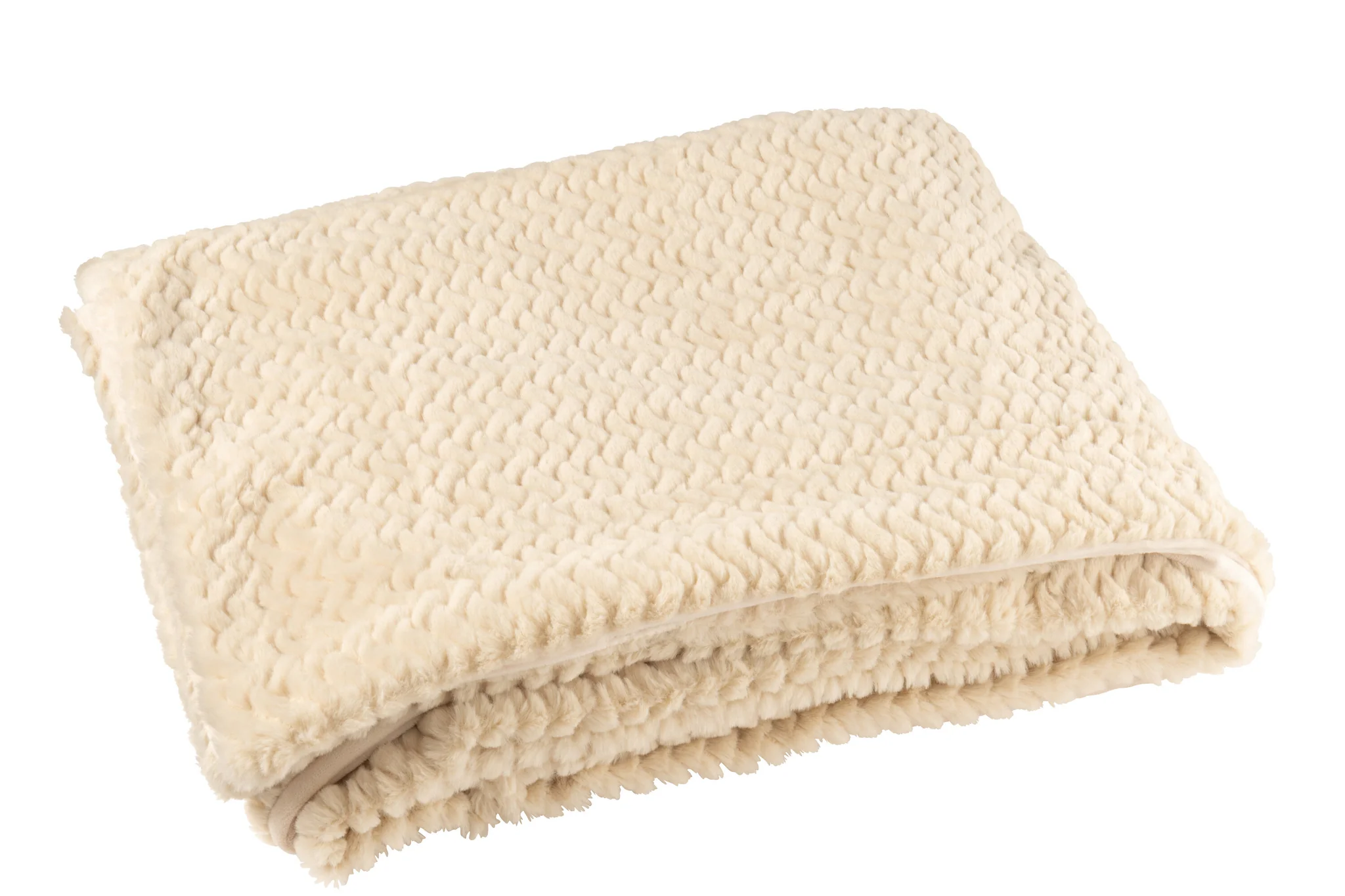 Deken/ Plaid – Polyester – Beige – 130x180cm