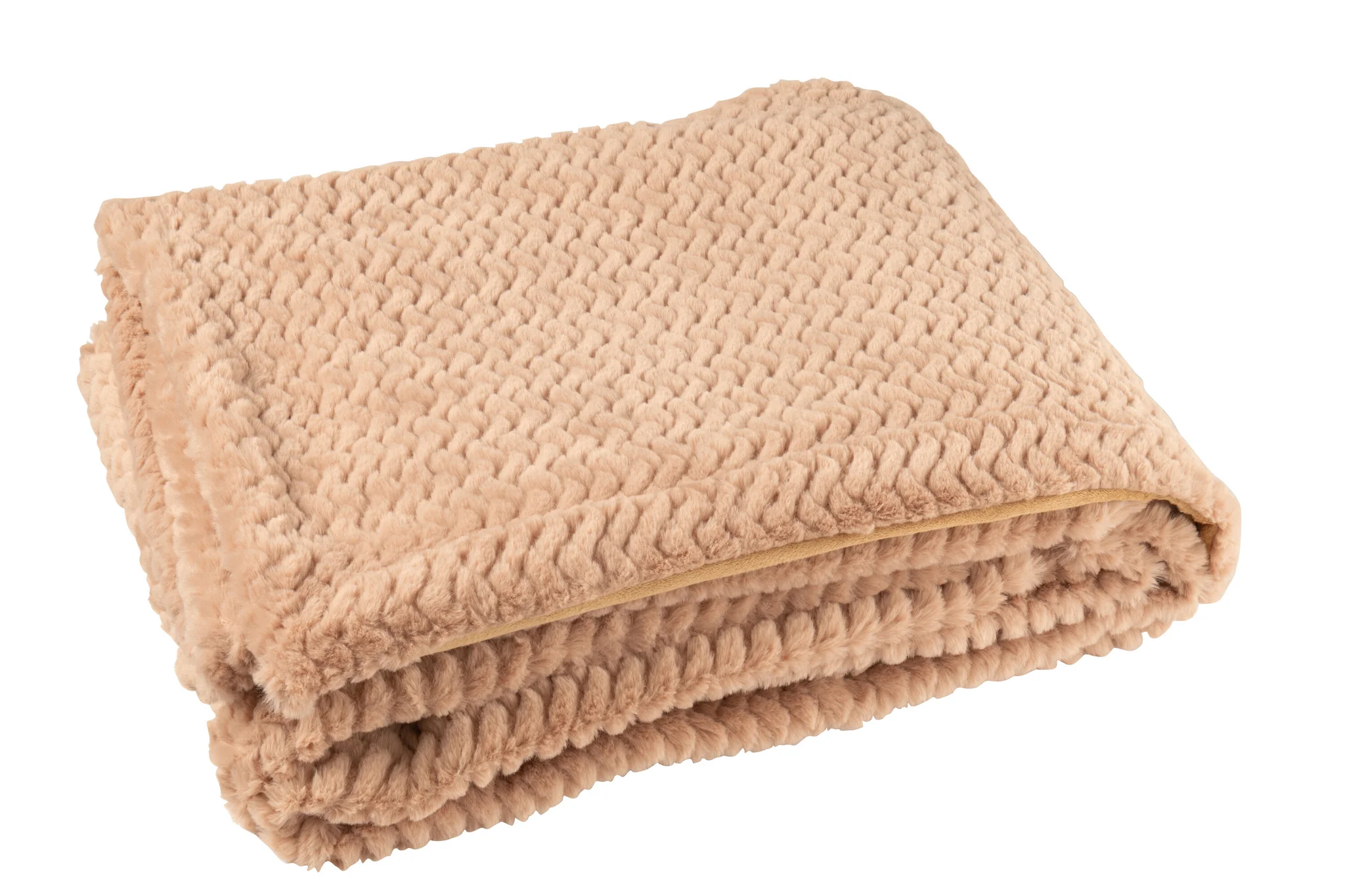 Deken/ Plaid – Polyester – Camel – 130x180cm