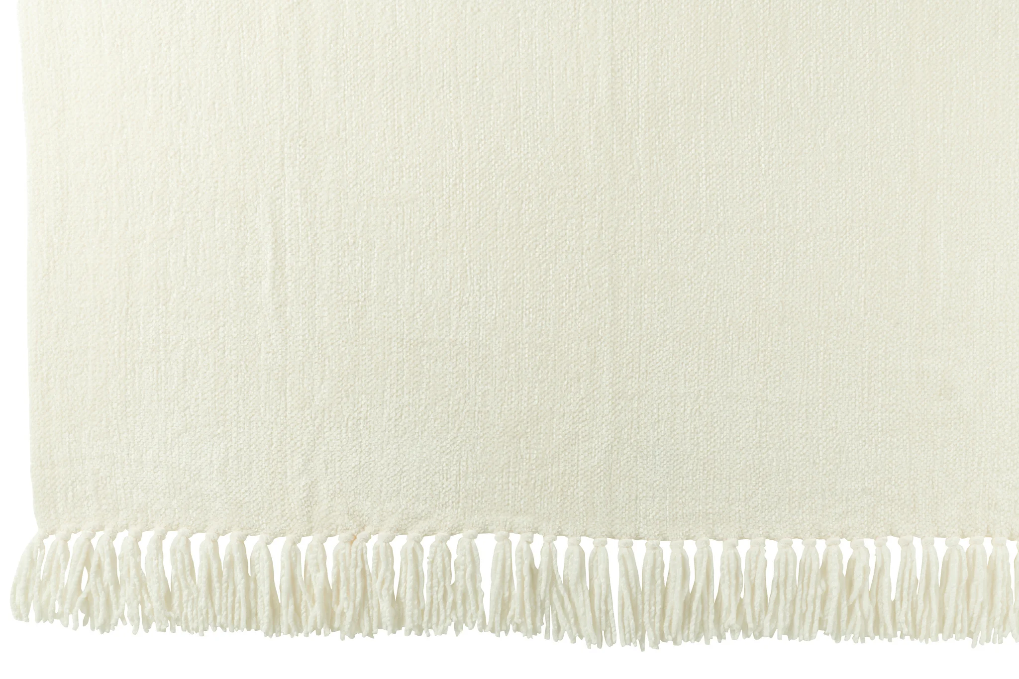 Deken/ Plaid – Chenille – Polyester – Wit – 130x170cm