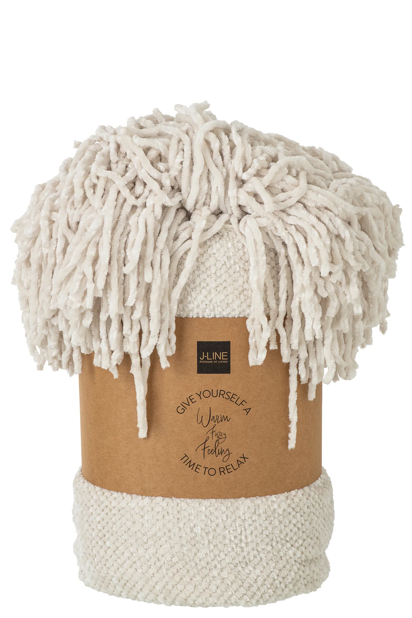 Deken – Chenille – Polyester – Ecru – 130x170cm