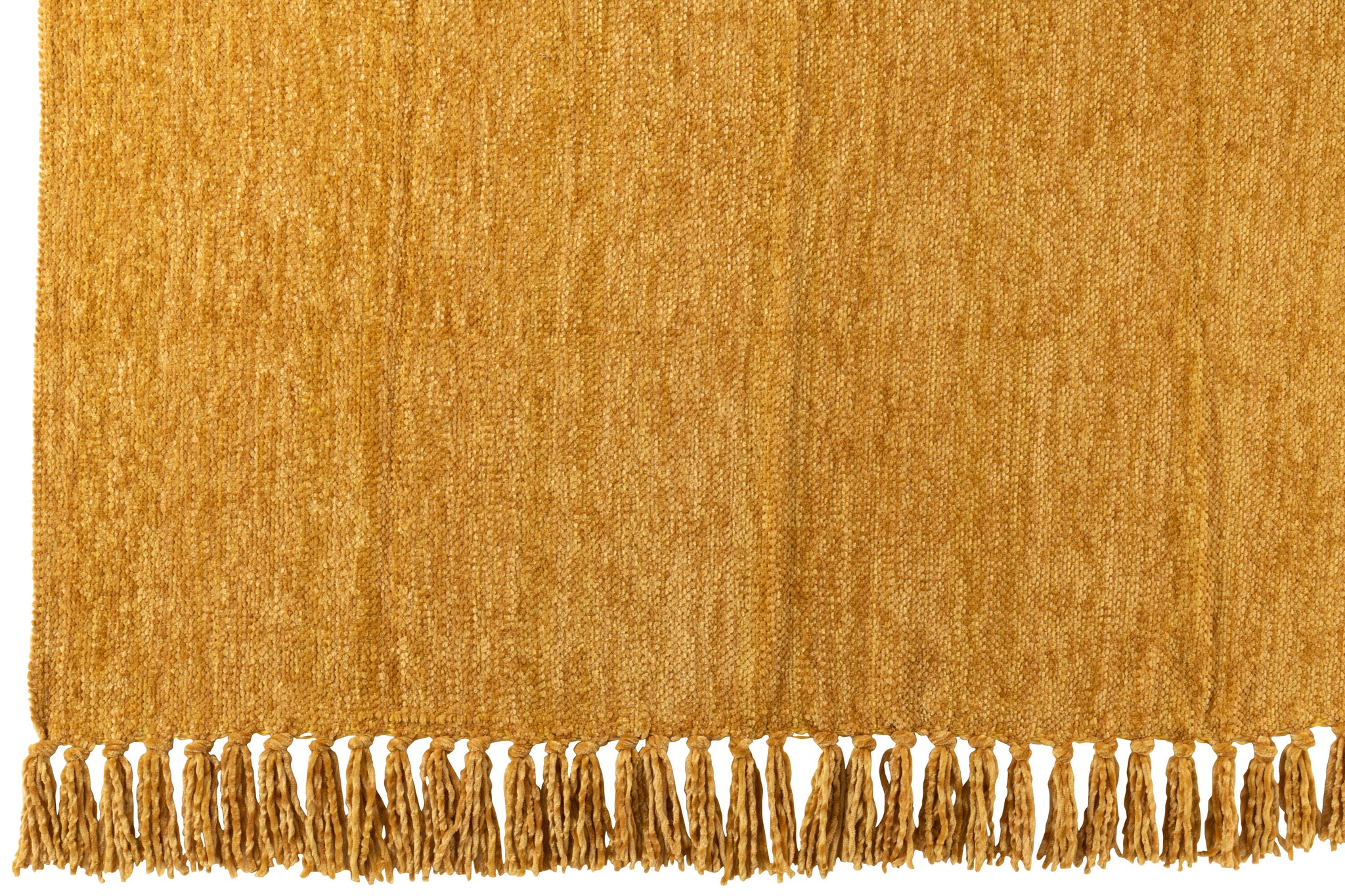 Deken/ Plaid – Chenille – Polyester – Okergeel – 130x170cm