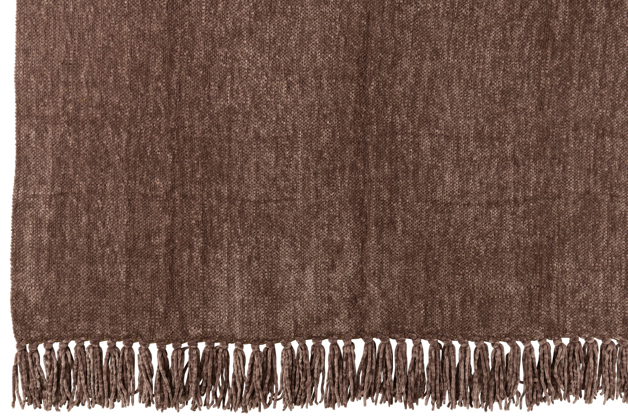 Deken – Chenille – Polyester – Donkerbruin – 130x170cm