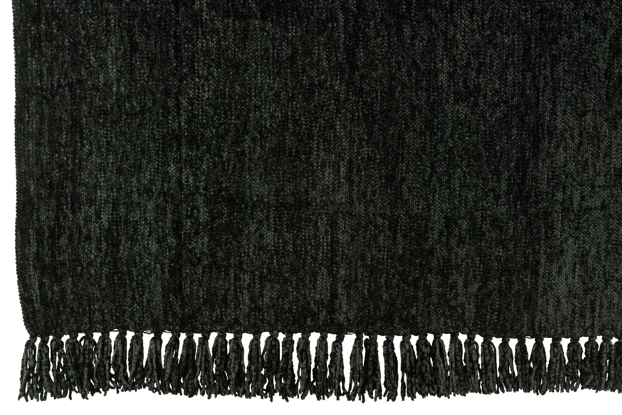 Deken – Chenille – Polyester – Zwart – 130x170cm