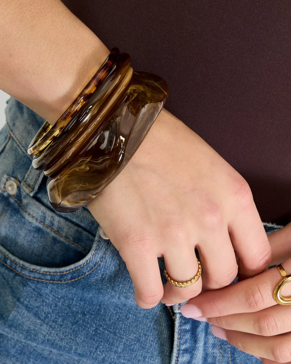 Acryl armbanden effen – Verschillende Kleuren