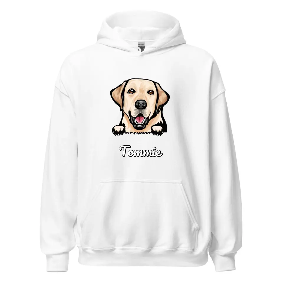 Gepersonaliseerde hoodie  – Cartoon Huisdier + naam