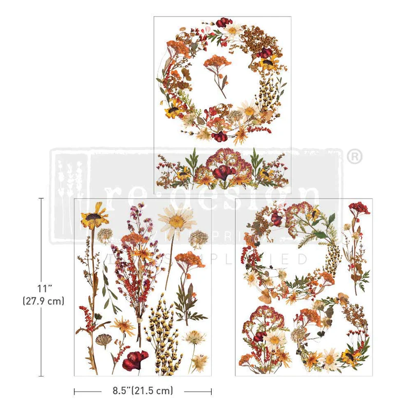 Middy Transfer “Dried wildflowers” by Redesign with Prima