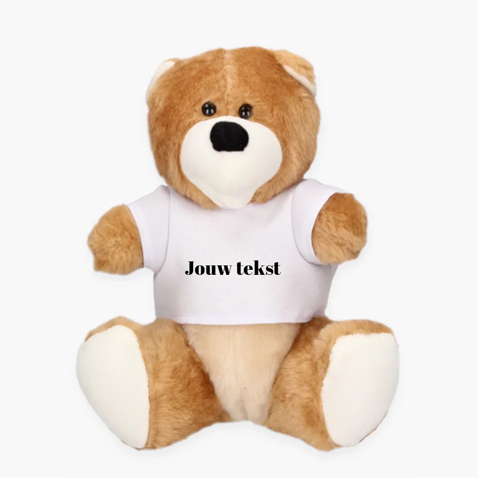 Teddybeer met tekst