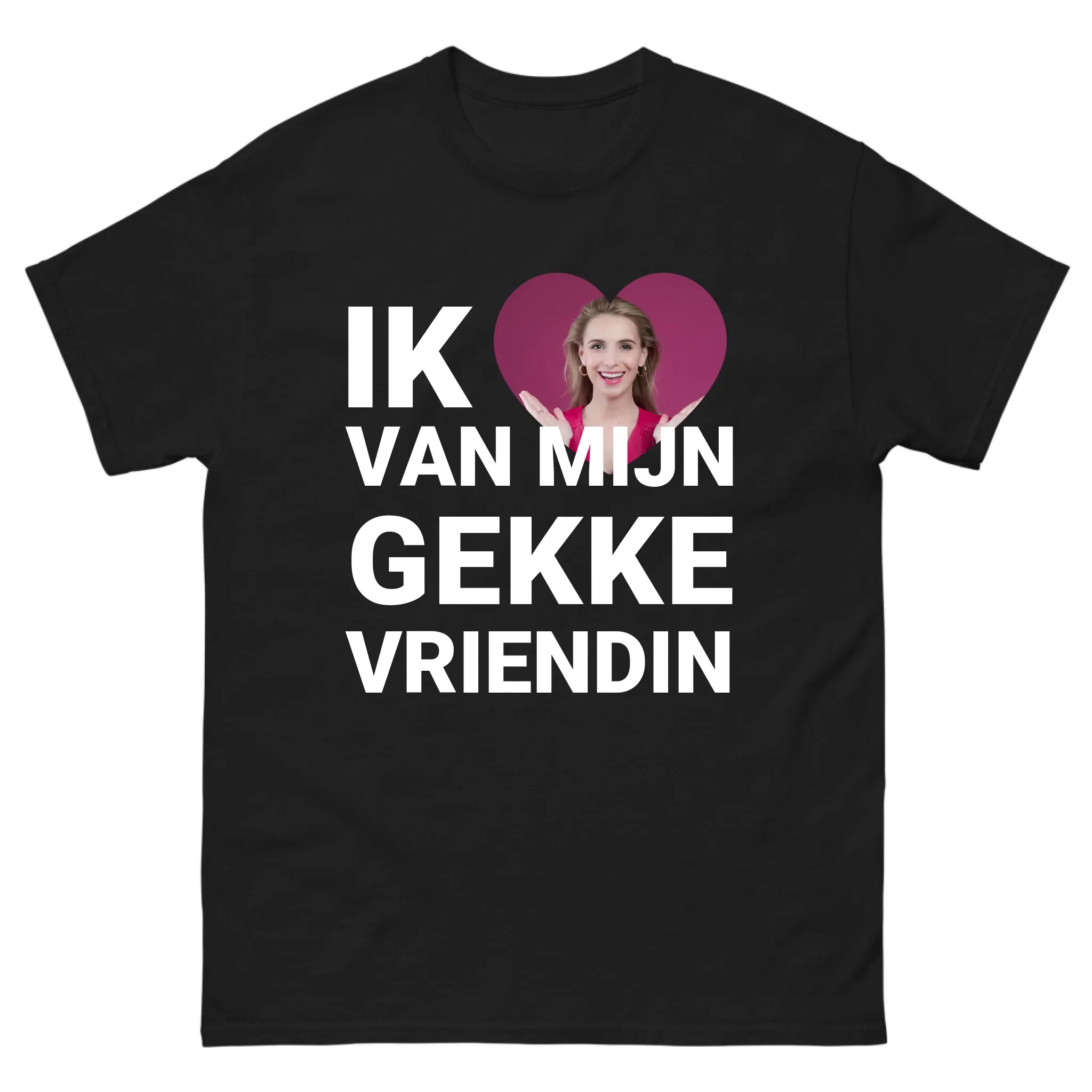 Gepersonaliseerd T-shirt – Ik hou van mijn gekke vriendin Gepersonaliseerd T-shirt – Ik hou van mijn gekke vriendin
