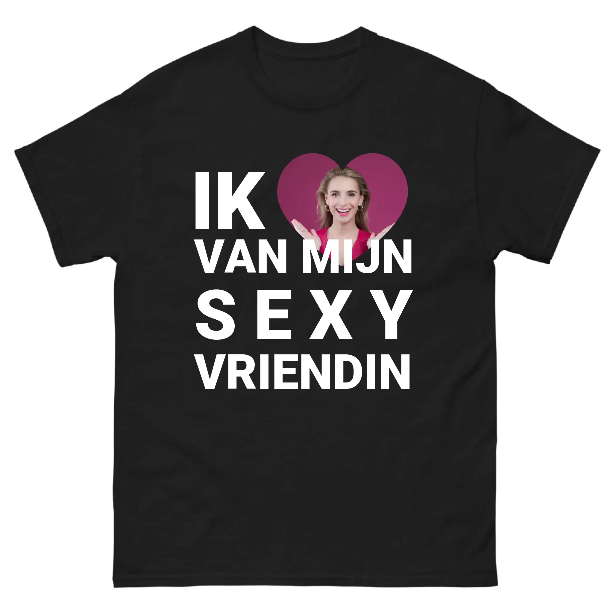 Gepersonaliseerd T-shirt – Ik hou van mijn sexy vriendin Gepersonaliseerd T-shirt – Ik hou van mijn sexy vriendin