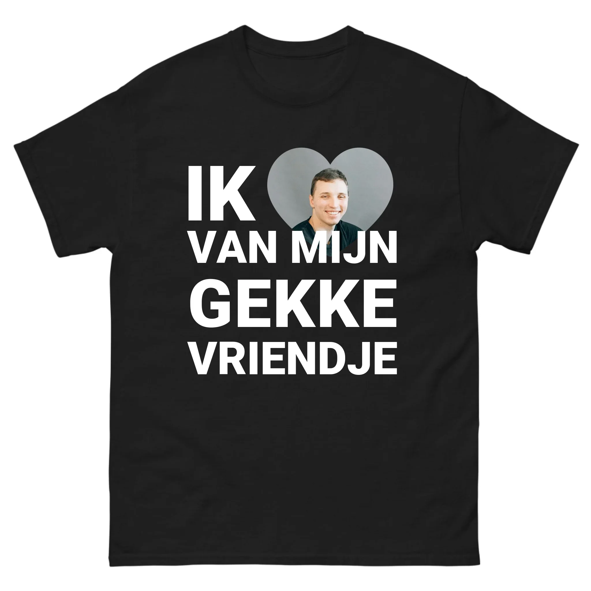 Gepersonaliseerd T-shirt – Ik hou van mijn gekke vriendje Gepersonaliseerd T-shirt – Ik hou van mijn gekke vriendje