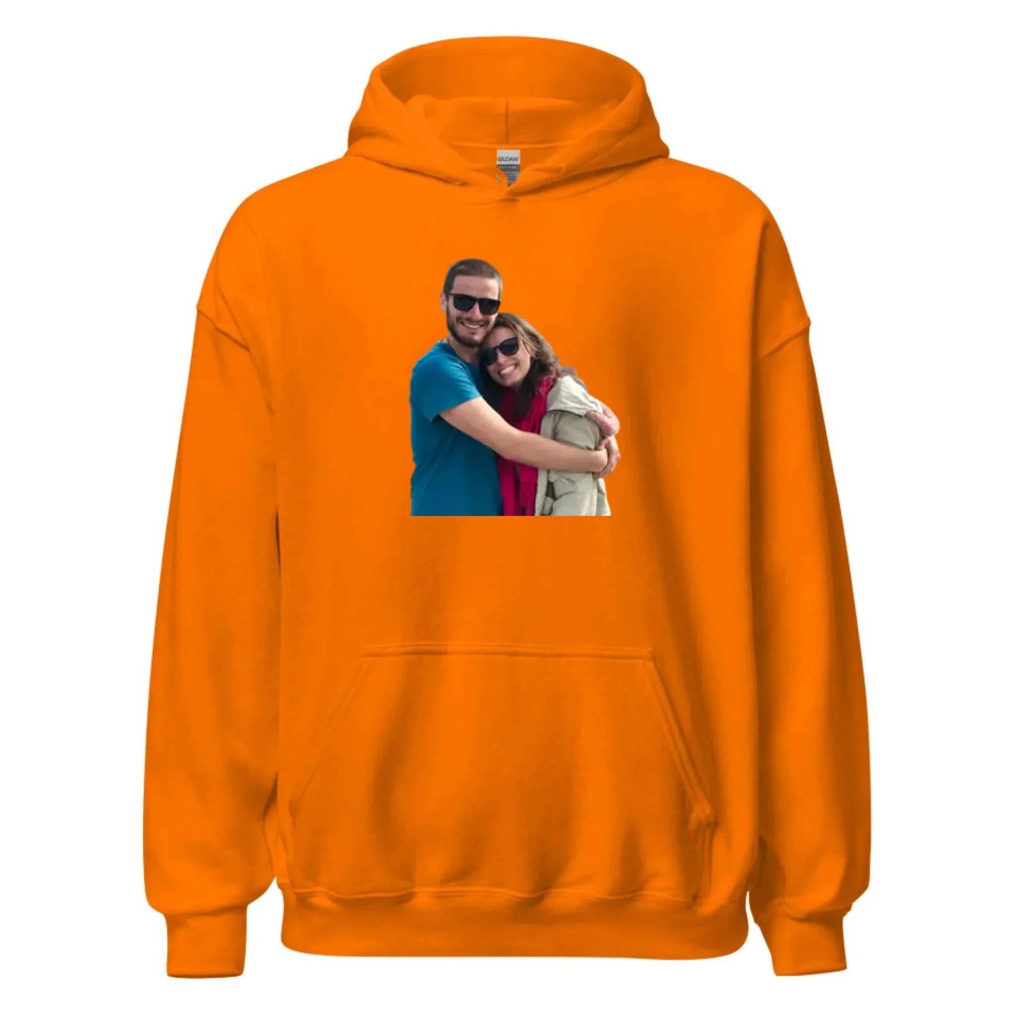 Koningsdag Gepersonaliseerde Oranje Hoodie – Jouw eigen uitgeknipte foto
