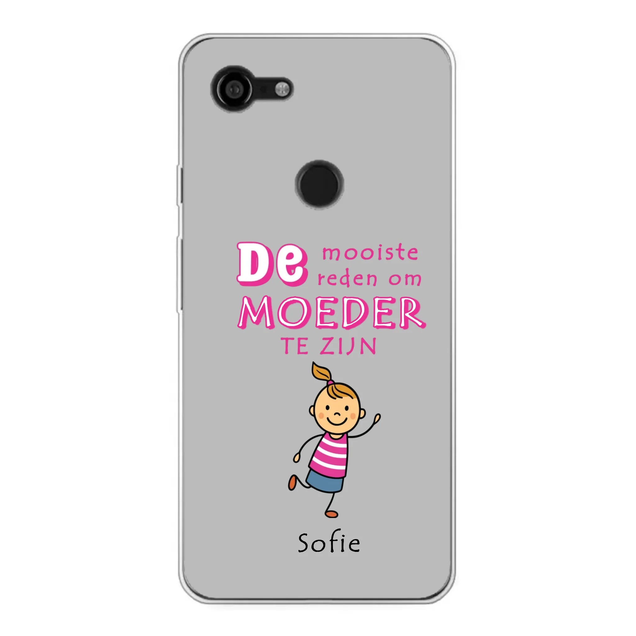 Gepersonaliseerd Google Pixel telefoonhoesje – De mooiste reden om moeder te zijn